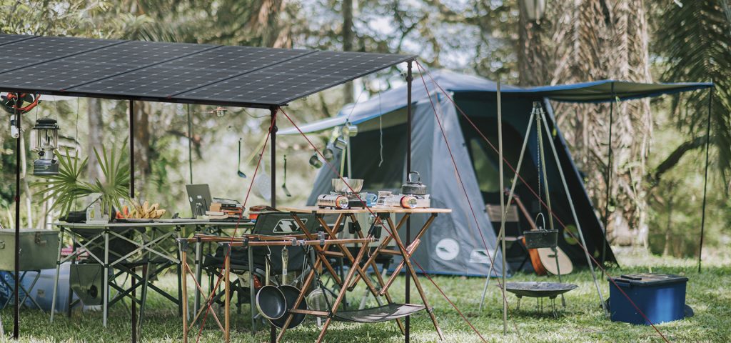 WistekEnergy portable solar canopy for outdoor camping