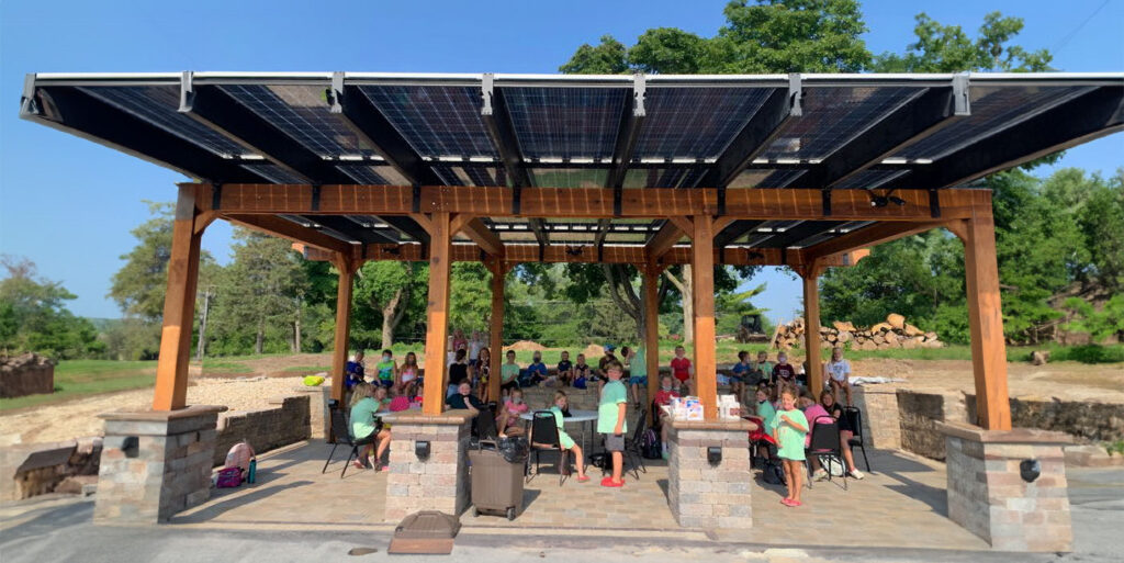 Solar Canopy for Outdoor Classrooms and Learning Spaces