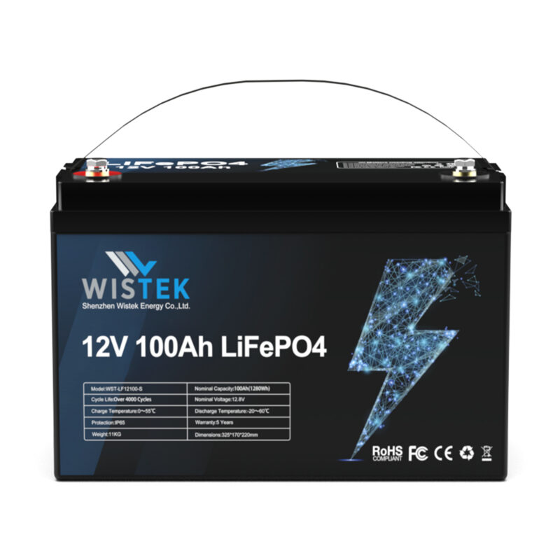 12V 100Ah black 12v 100ah lifepo4 battery