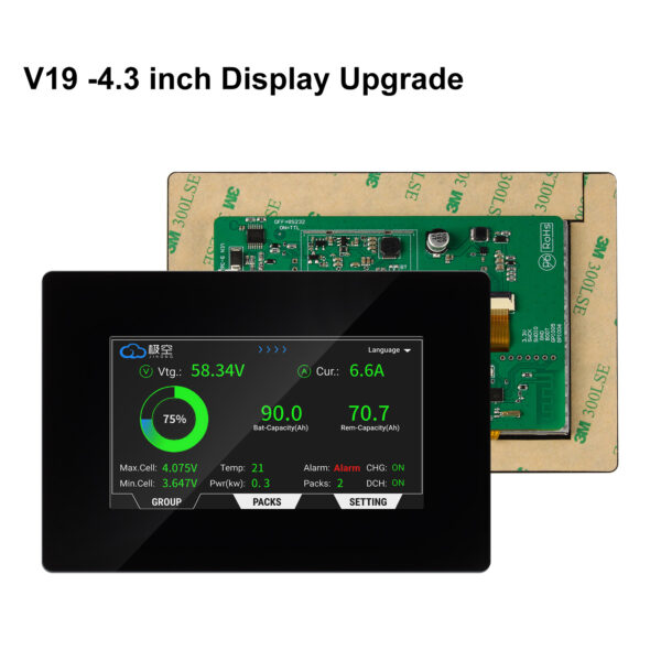 Wholesale JK V19 PB2A16S20P 16S 200A BMS with Display for 51.2V 280Ah 300Ah 314Ah LiFePO4 Battery