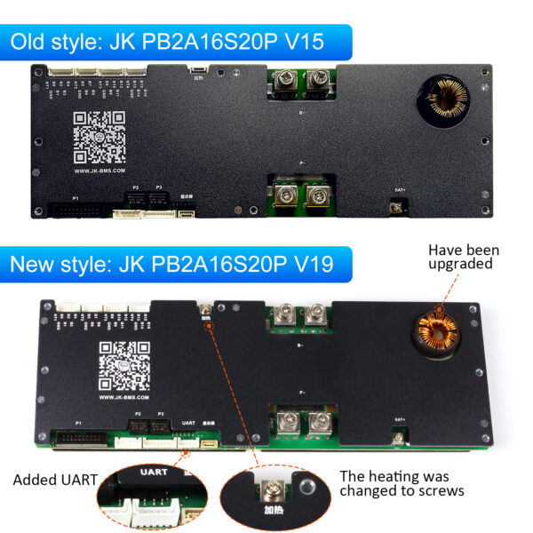 Wholesale JK V19 PB2A16S20P 16S 200A BMS with Display for 51.2V 280Ah 300Ah 314Ah LiFePO4 Battery