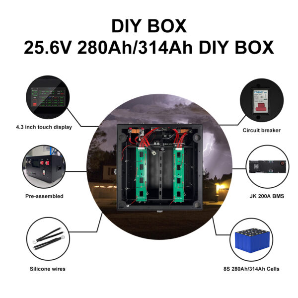 24V 280Ah/306Ah/314Ah DIY Box for RESS
