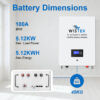 OEM ODM 51.2V 100Ah 5kWh Wall Mounted LiFePO4 Battery