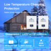 OEM ODM 51.2V 100Ah 5kWh Wall Mounted LiFePO4 Battery