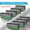 OEM ODM Black Casing12V 230Ah LiFePO4 Battery Pack